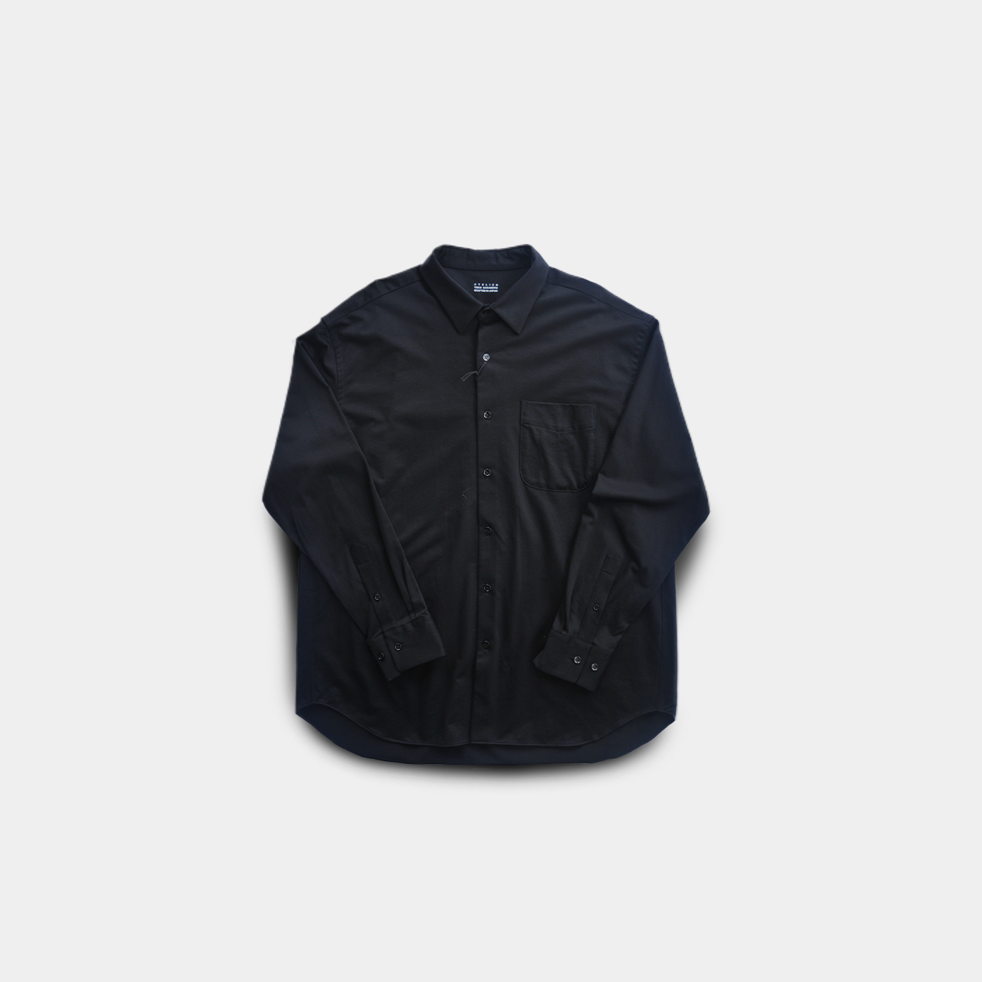 REGULAR COLLAR SHIRT 36G SUPER HIGH GAUGE JERSEY
