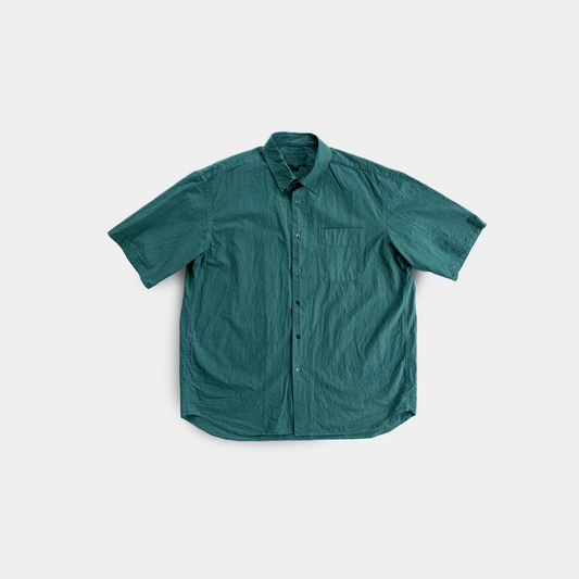 REGULAR COLLAR S/S SHIRT GREEN