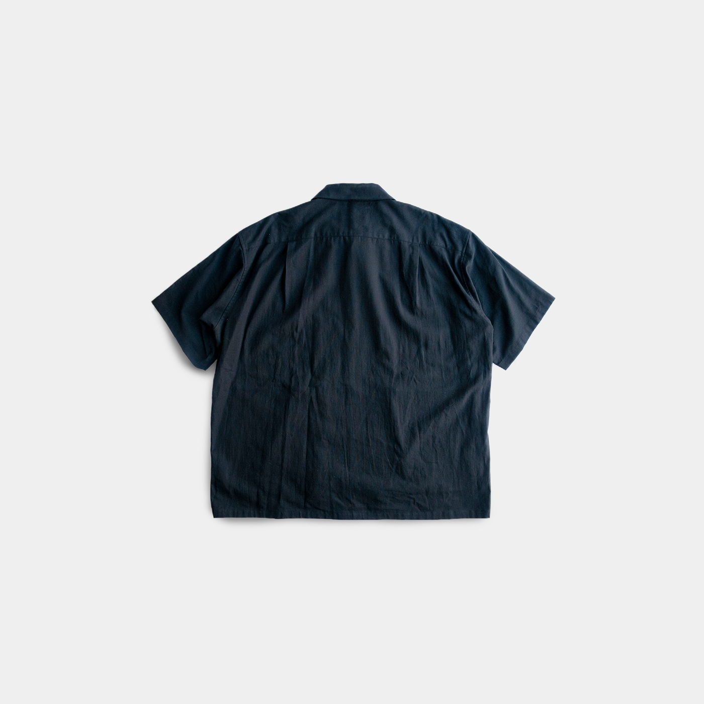 UTILITY S/S SHIRT COTTON PANAMA　BLACK
