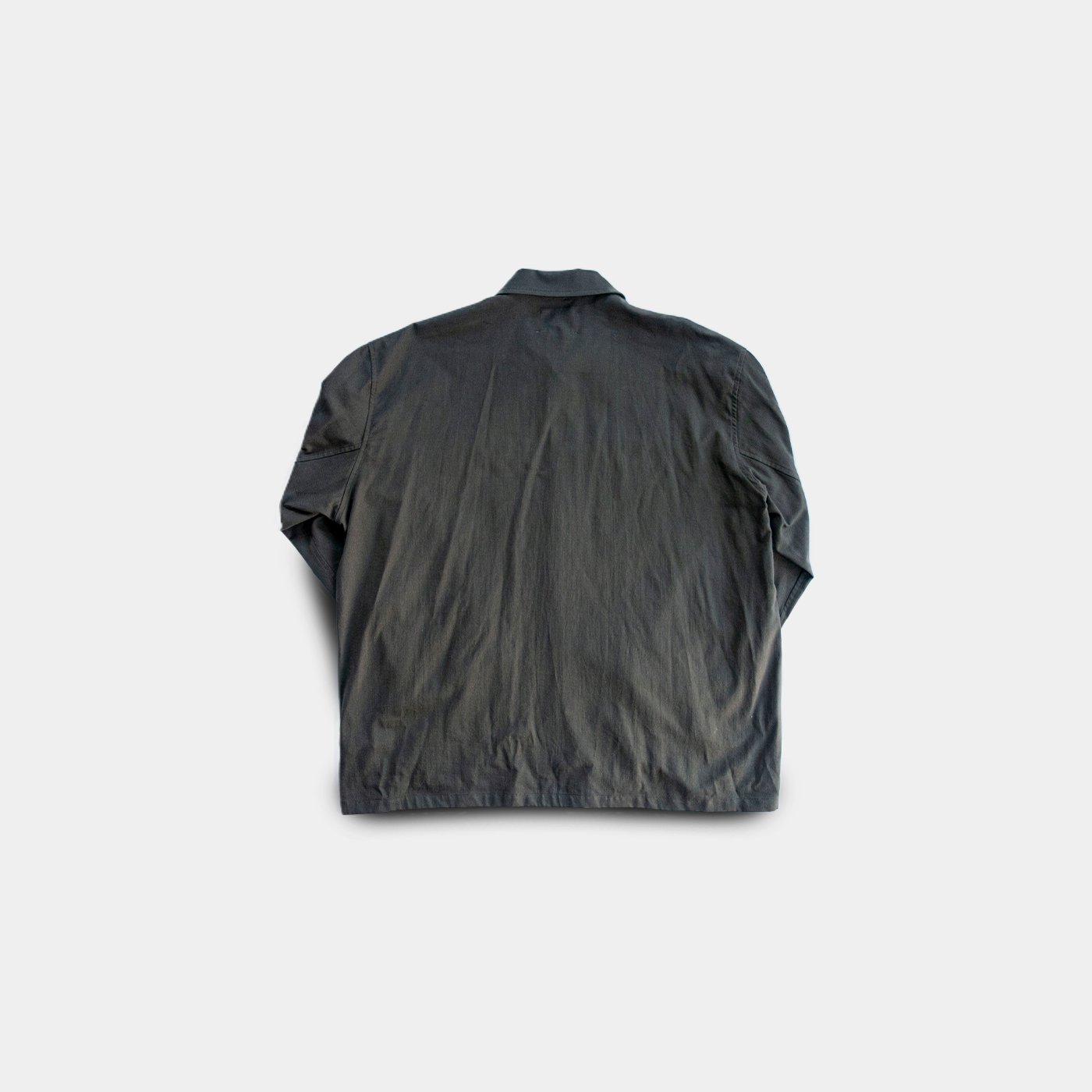 UTILITY SHIRT COTTON PANAMA　BLACK