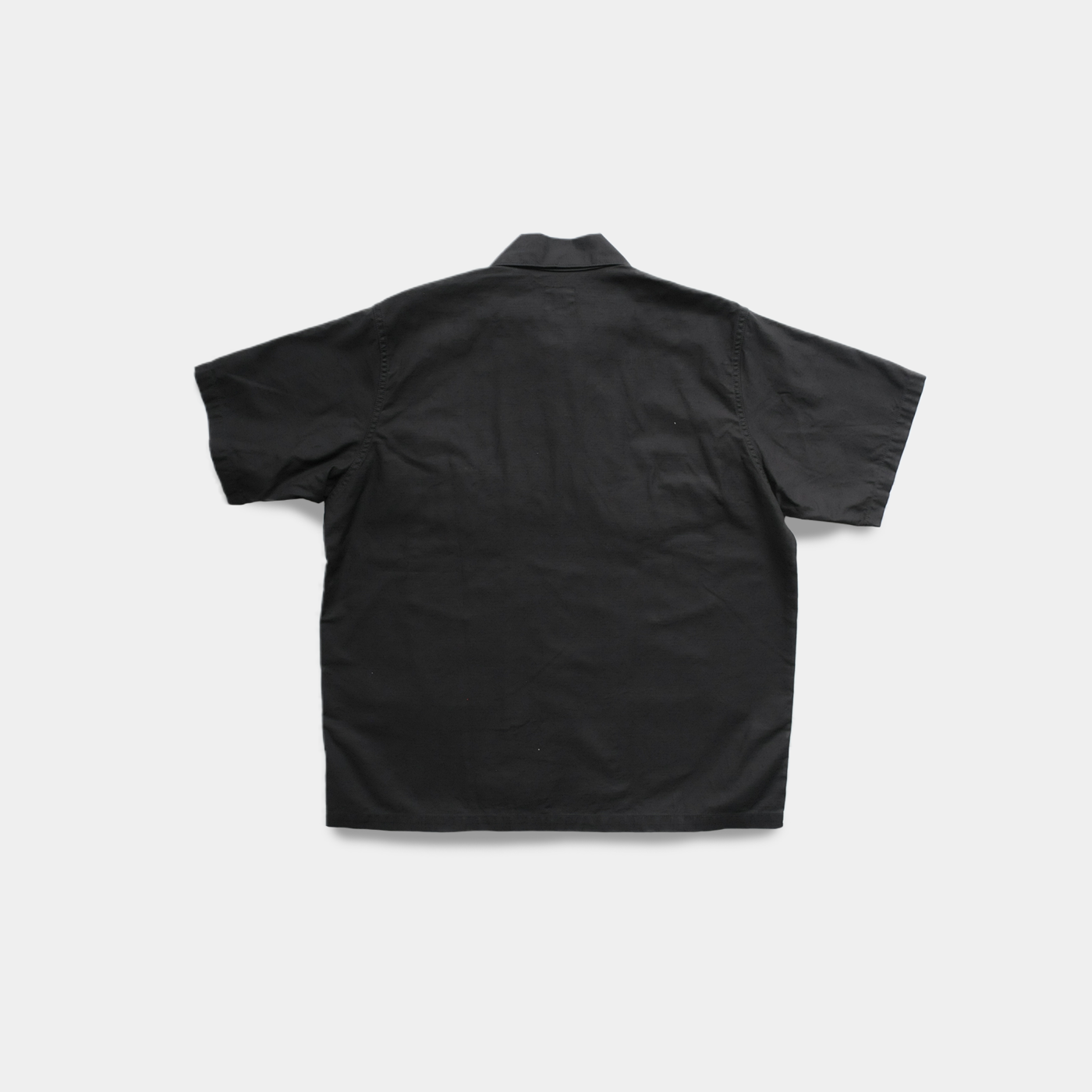 S/S FATIGUE SHIRT - BACK SATEEN BLACK