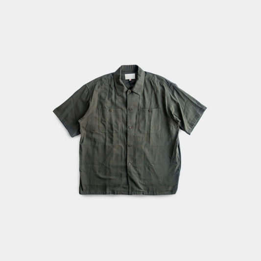 UTILITY S/S SHIRT COTTON PANAMA OLIVE