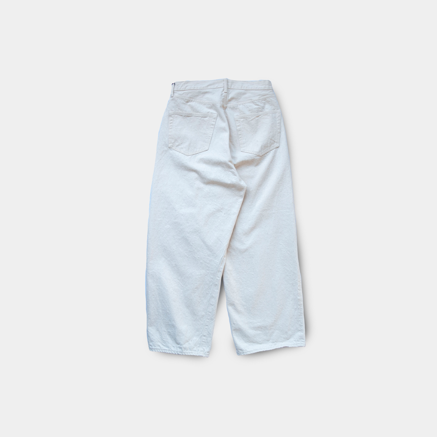 5POCKET BAGGY PANTS - WHITE DENIM