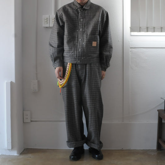 Vintage Wool Straight Pants&Jacket