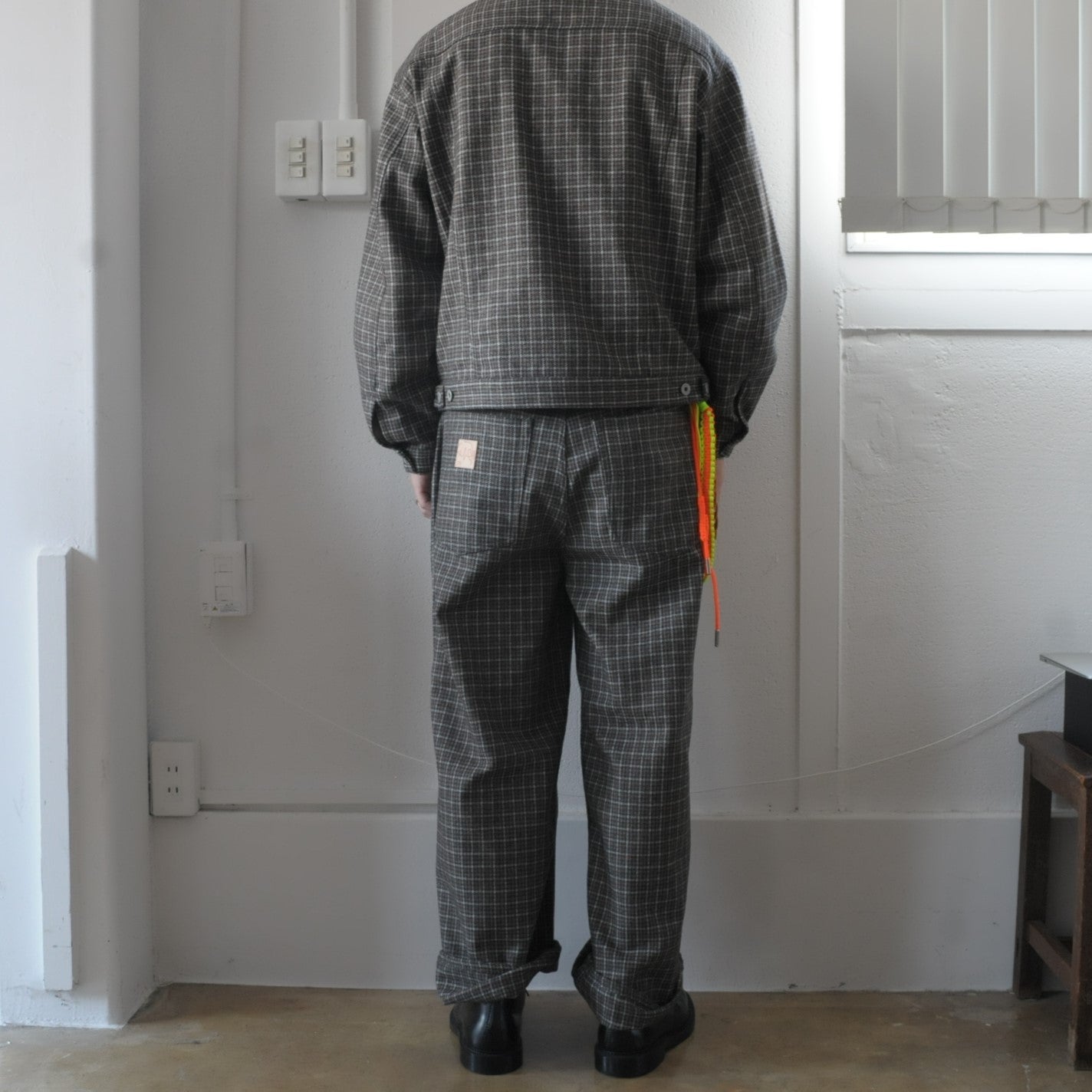 Vintage Wool Straight Pants&Jacket