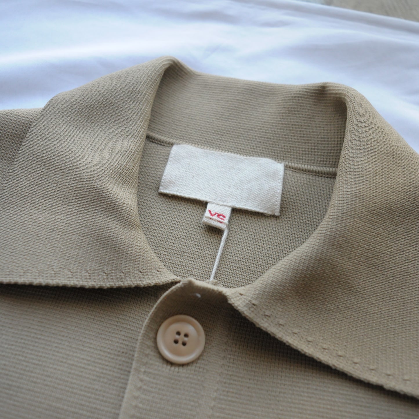 KNIT COACH JACKET BEIGE