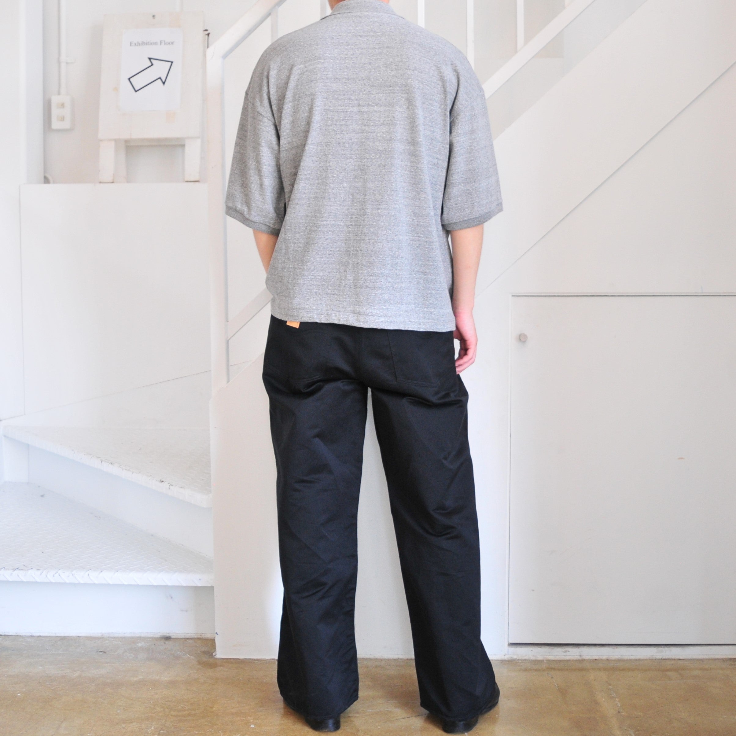 yoko sakamoto グレー コットン100% ポロシャツ L YOKO SAKAMOTO BOX TUBE POLO GRAY – Omnibus