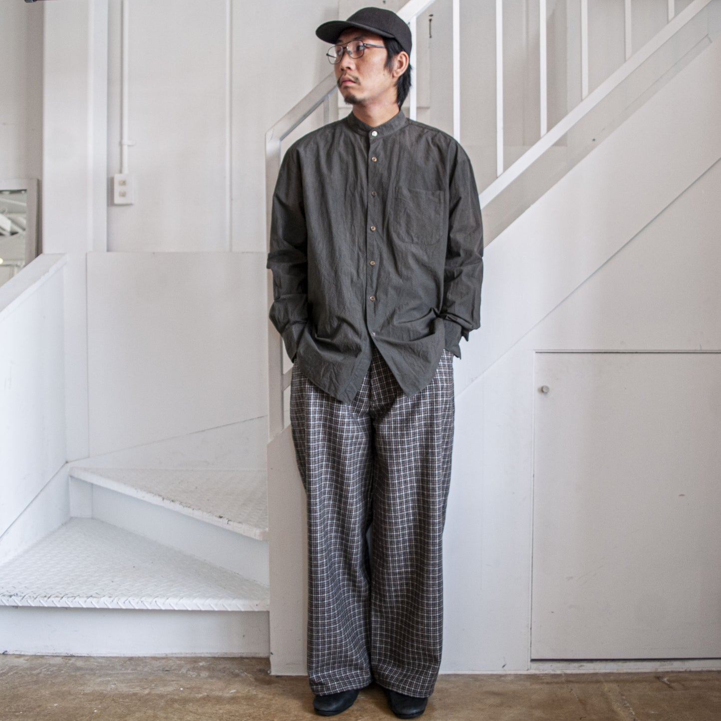 GIFT SHOP CAP SILK×COTTON BROWN