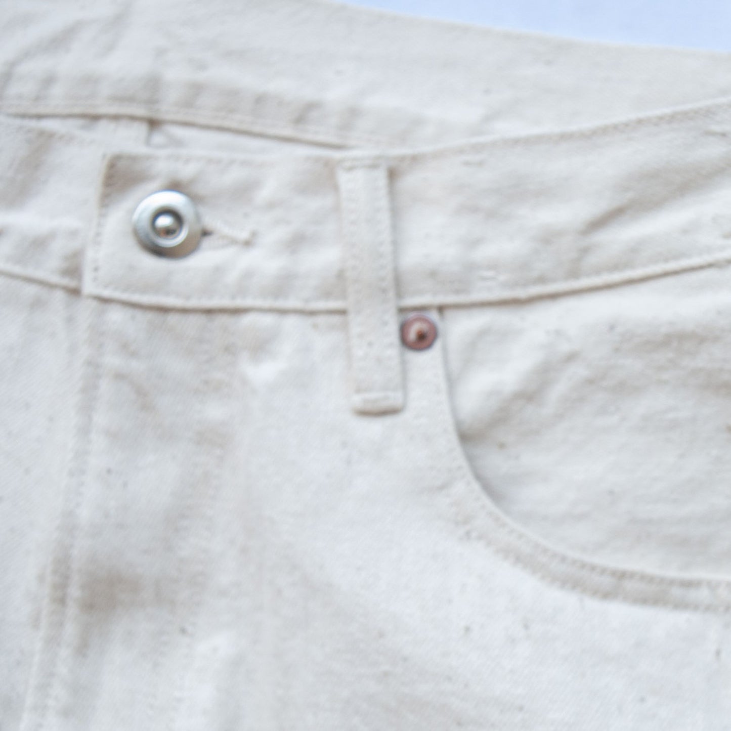 5POCKET BAGGY PANTS - WHITE DENIM