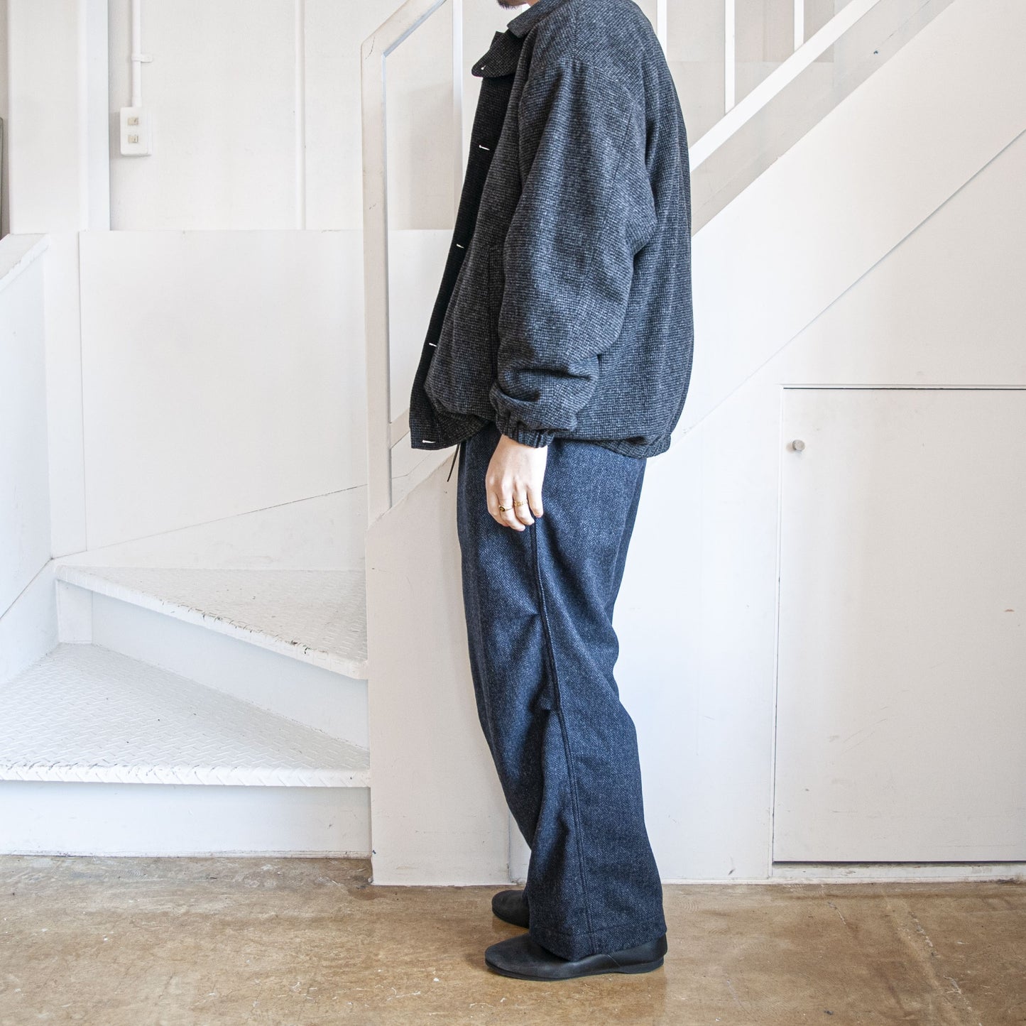 OVERSIZED BLOUSON - HOUNDSTOOTH