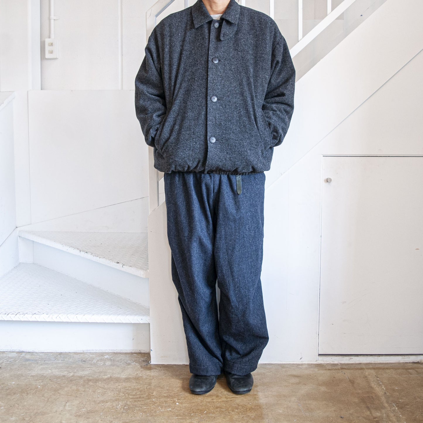 OVERSIZED BLOUSON - HOUNDSTOOTH