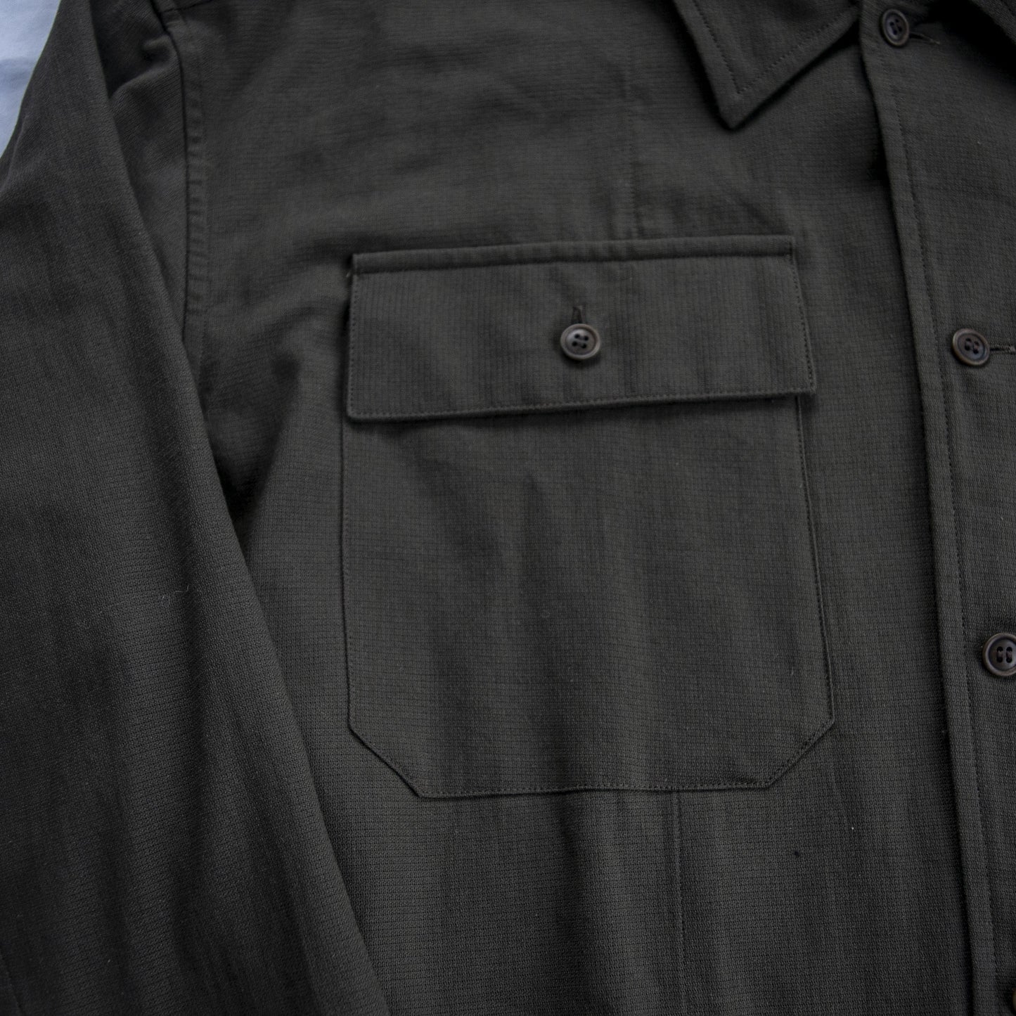 UTILITY SHIRT COTTON PANAMA　OLIVE