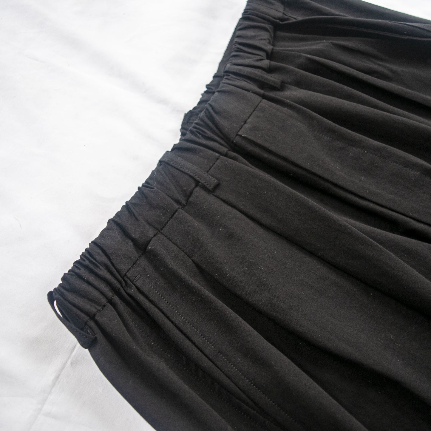 DOUBLE PLEATED WIDE EASY PANTS 36G SUPER HIGH GAUGE JERSEY