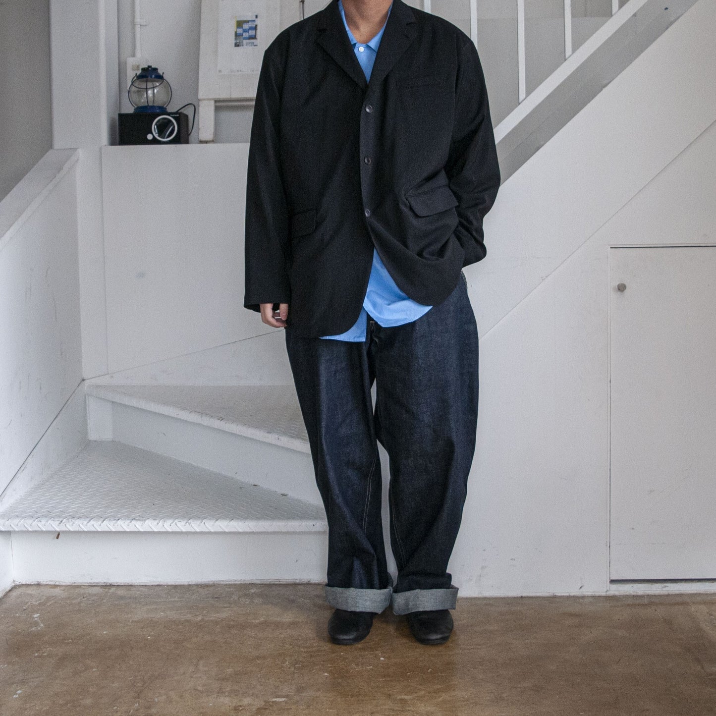DENIM TROUSERS