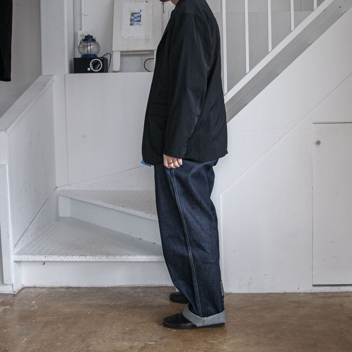 DENIM TROUSERS