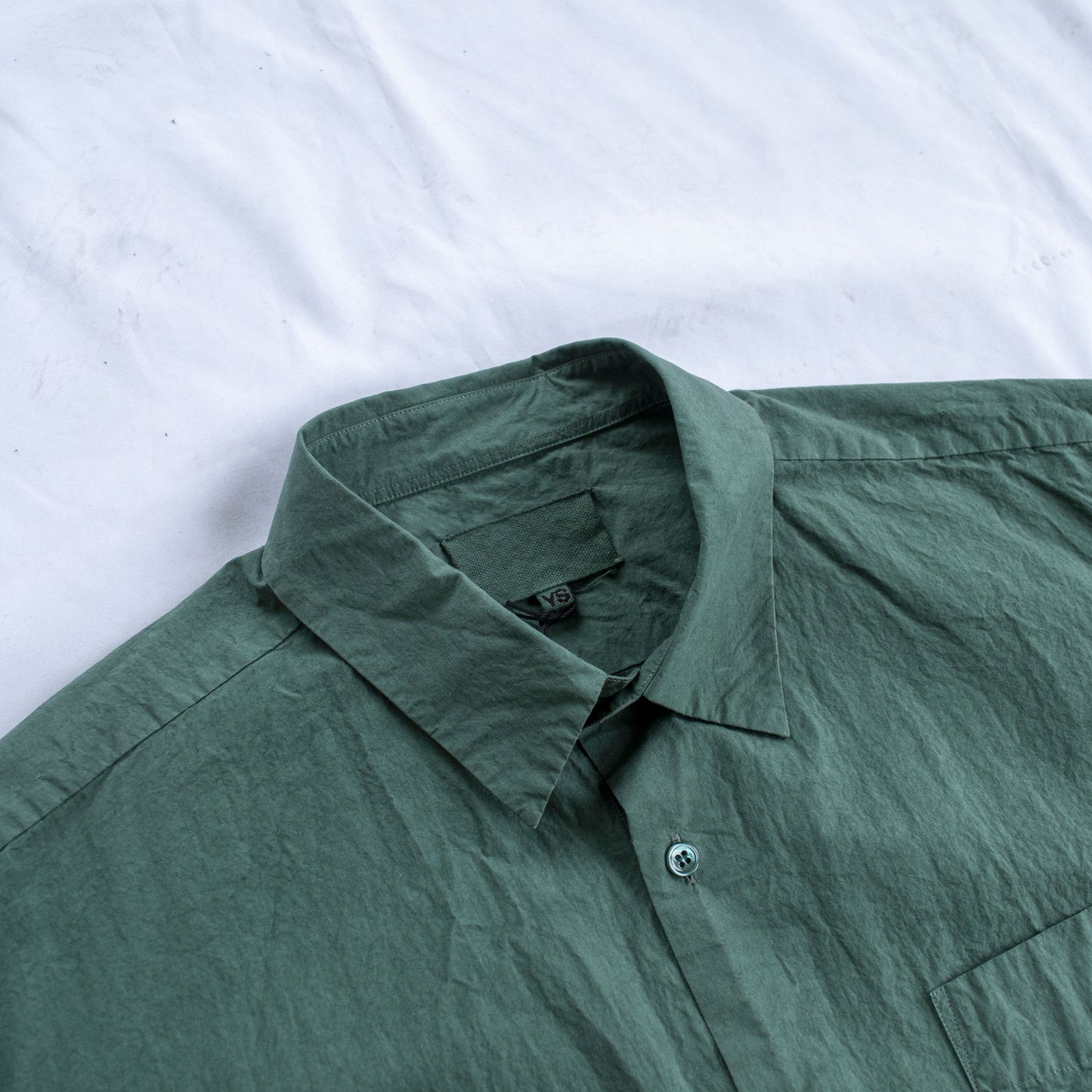 REGULAR COLLAR S/S SHIRT GREEN