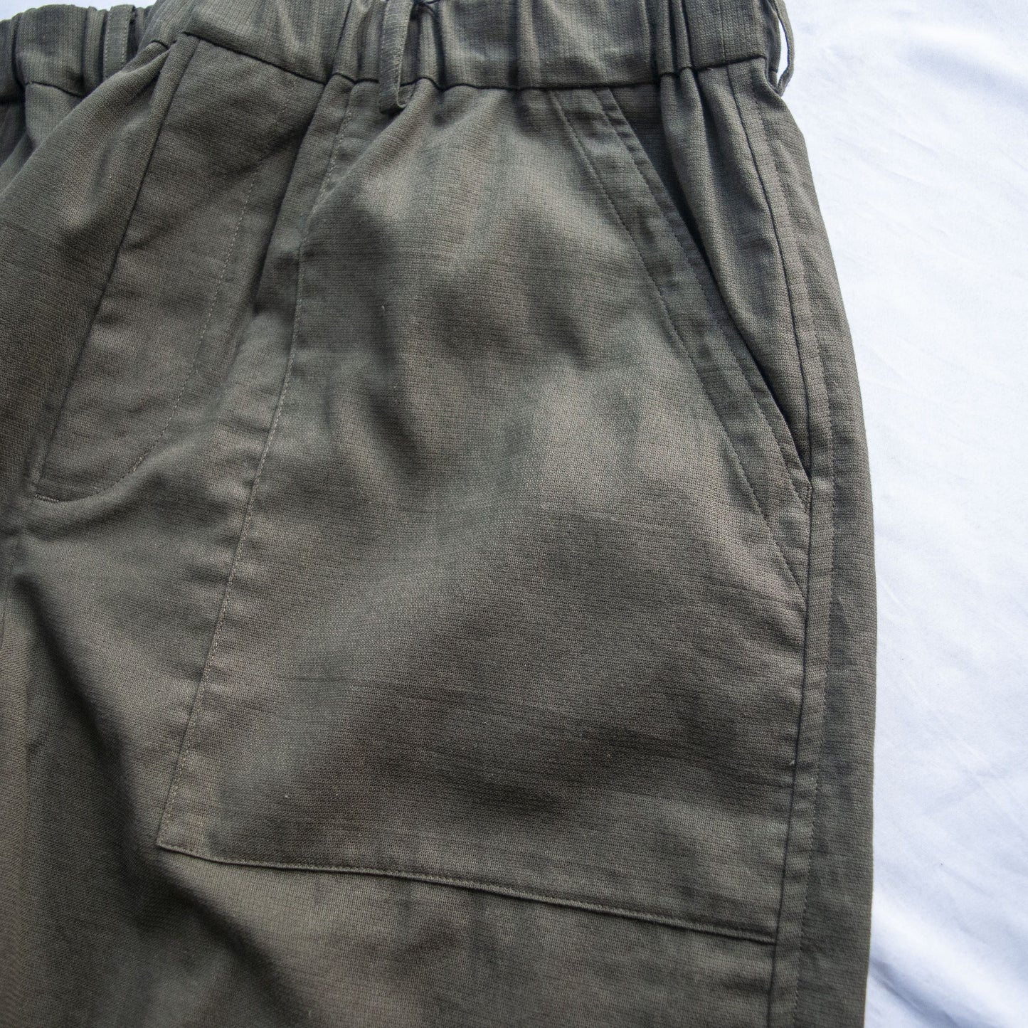 UTILITY EASY SHORTS COTTON PANAMA OLIVE
